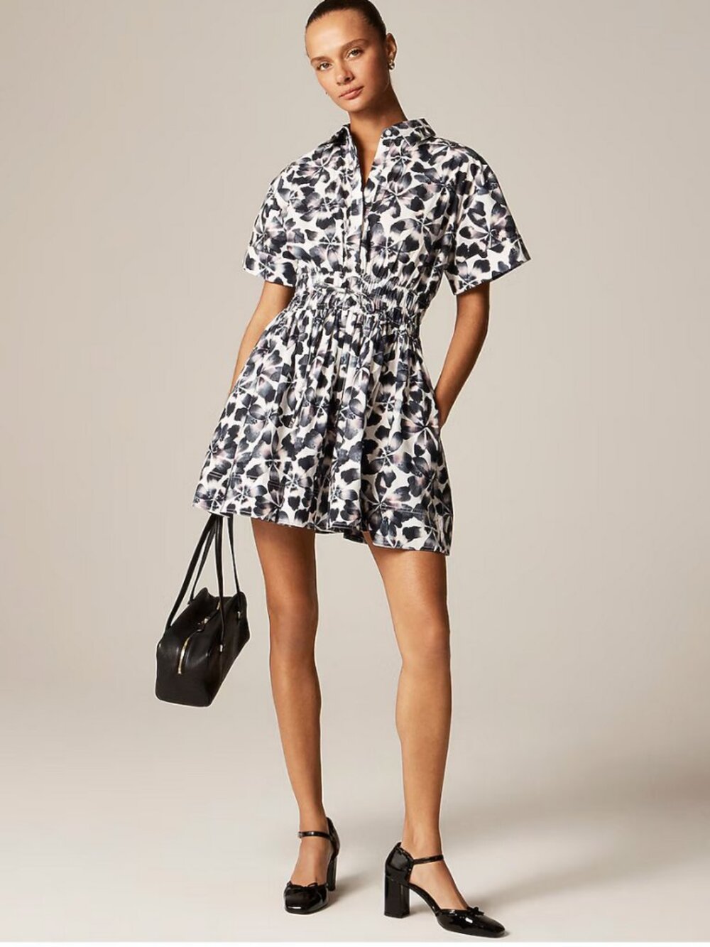 NWT- J. Crew Floral Shirtdress